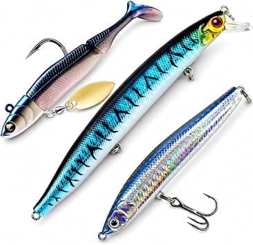 TSURI Pack 3 leurres pêche en mer