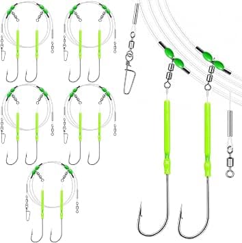 Annyswit 5 pièces flapper rig pêche en mer